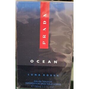 PRADA Luna Rossa Ocean Men`s Eau de Toilette Spray - 3.3 oz SEALED AUTHENTIC